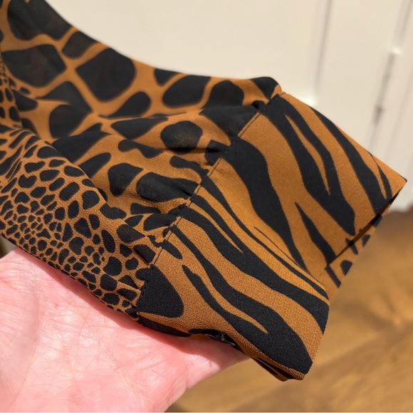 Michael Kors Animal Print Blouse - Picture 4 of 8